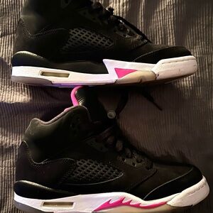 Jordan Black and Pink Sneakers